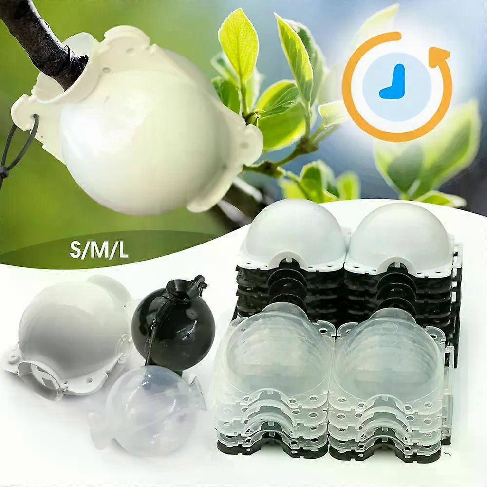 10PCS 5/8/10cm Rooting Ball Box Grafting Tool Reusable High Orchard Pressure Tree Rooter Air Layering Propagation Seedling Pot