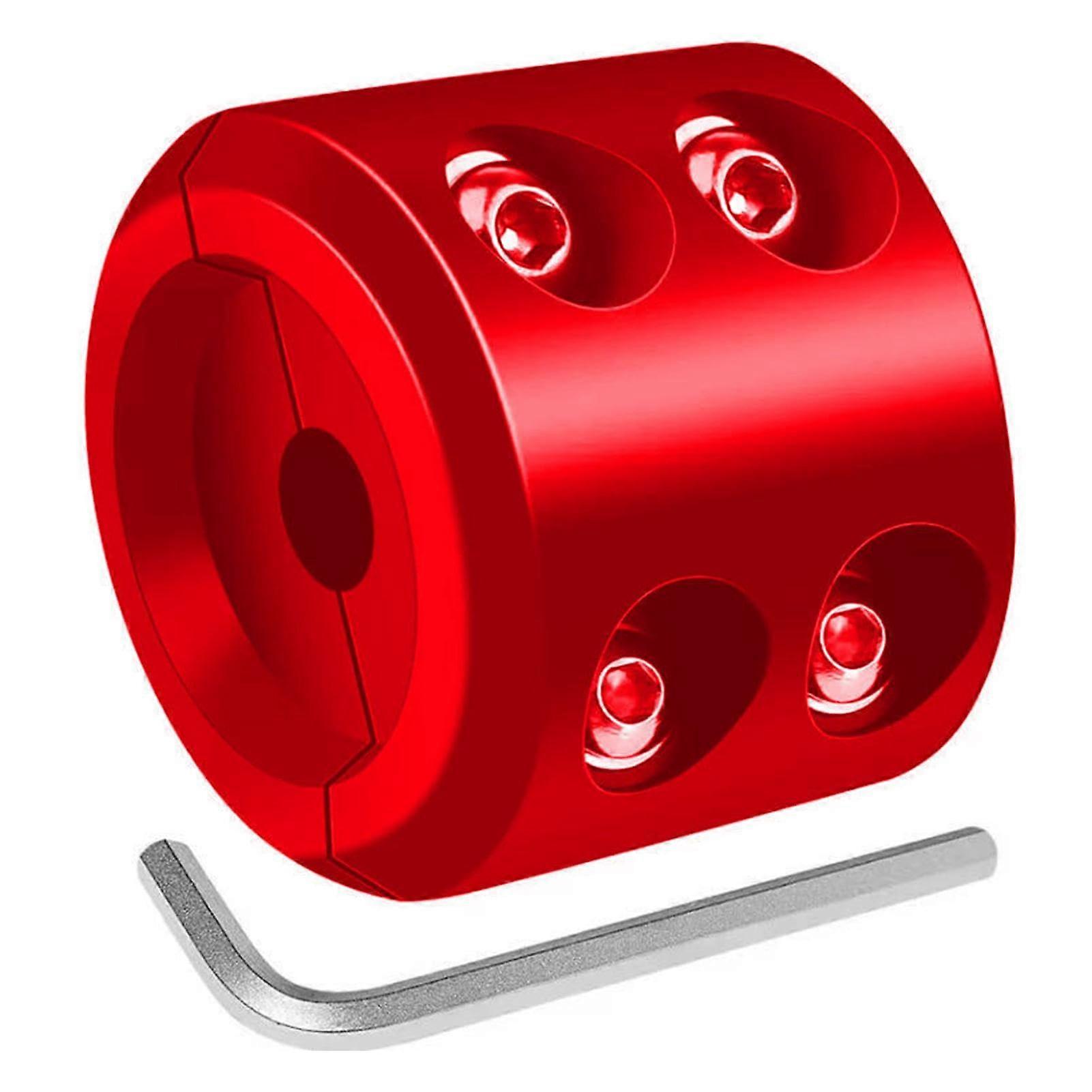 Winch Cable Hook Stopper For Wire And Synthetic Cable, Shock Absorbing Rubber Saver, Red