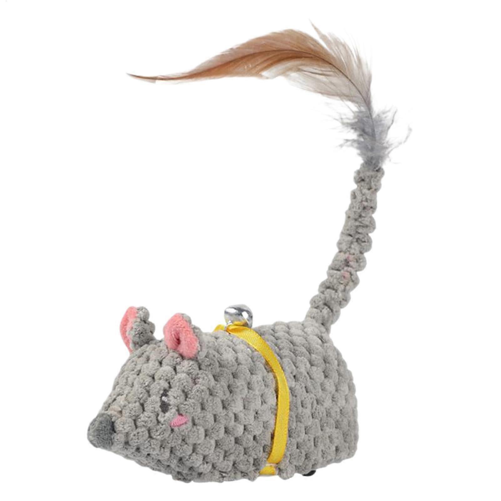 Rattling toy mice for cats interactive electronic pet toy motionactivated enrichment doll, rechargeable boredom buster for playful kittens.