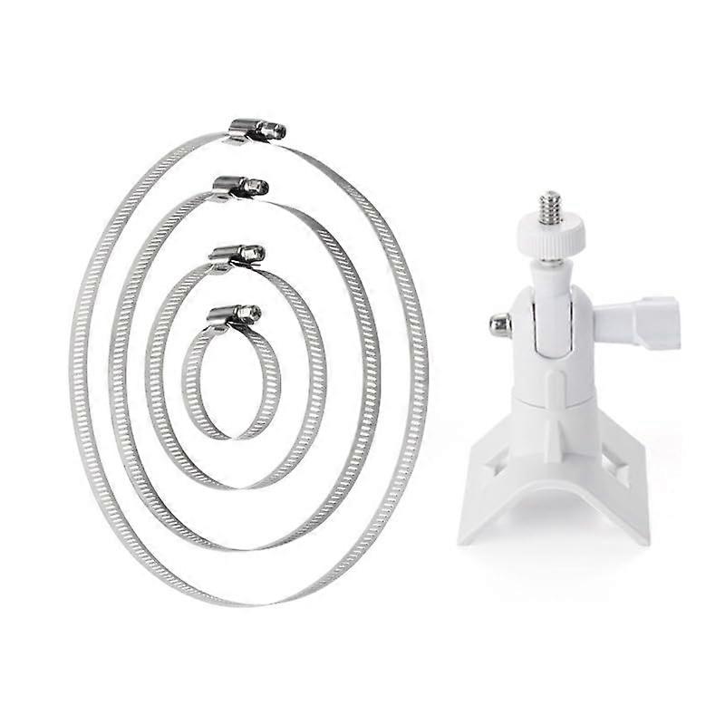 Camera Mount Tube Mount for Ring Stick Up Cam and Ring Spotlight Cam, Adjustable 360° Rotatable, White