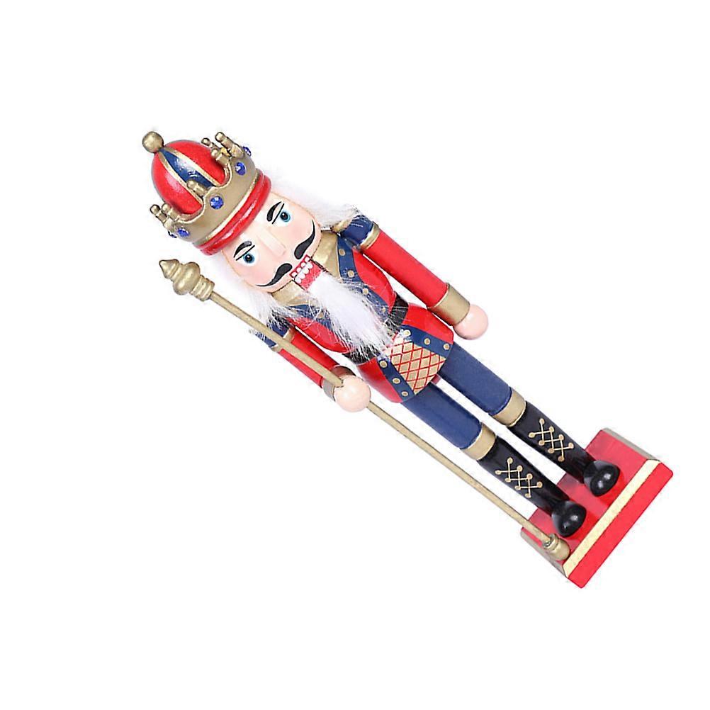Nutcracker Soldier Decor Made of Synthetic Material for Christmas Desktop Crafts Assorted Color