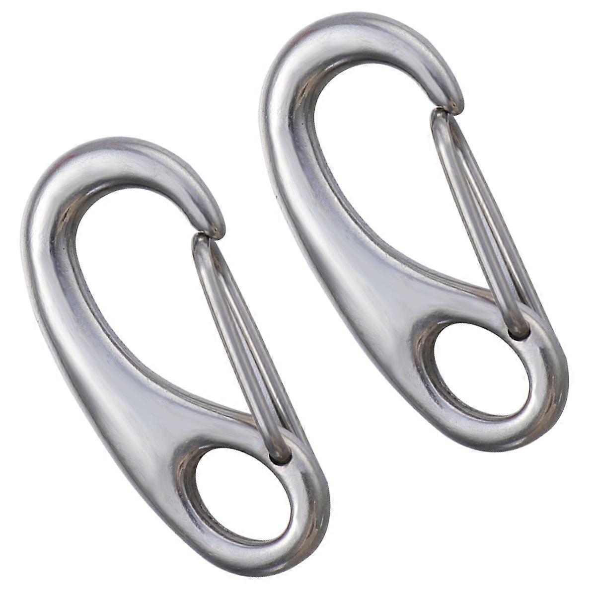 Pet Dog Tag Clips Stainless Steel Pet ID Tag Swift Transition For Daily Use Identification Silver Rectangle 2Pcs