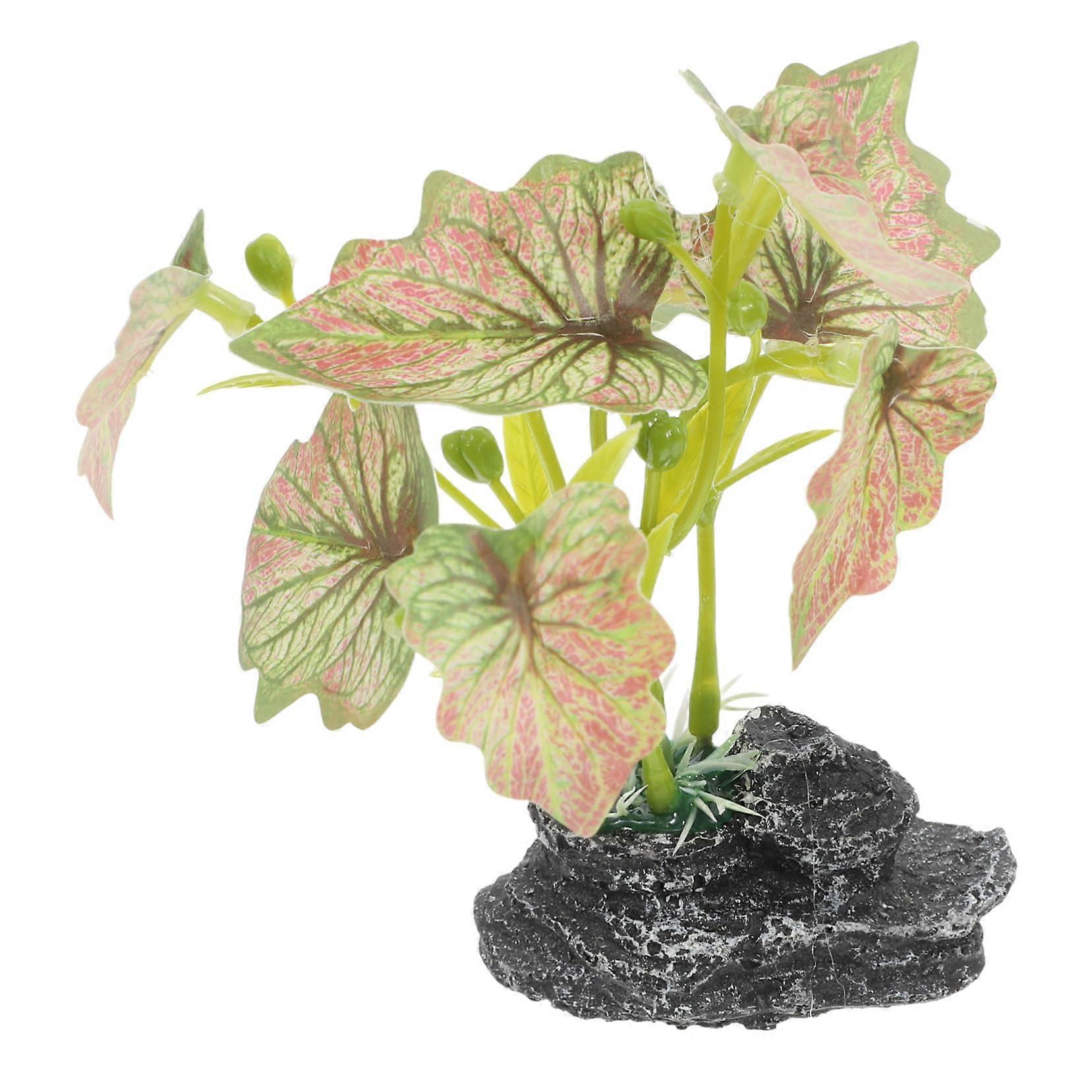 Reptile Terrarium Decoration Artificial Plants for Bearded Dragons, Geckos, and Snakes Stylish Habitat Design for Reptiles and Other Pets