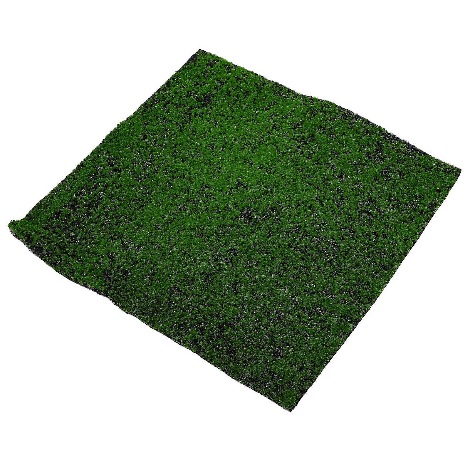 Lifelike Moss Mat for DIY Artificial Grass Decor Green Flocking Realistic Shape and Size 12x12 Inches