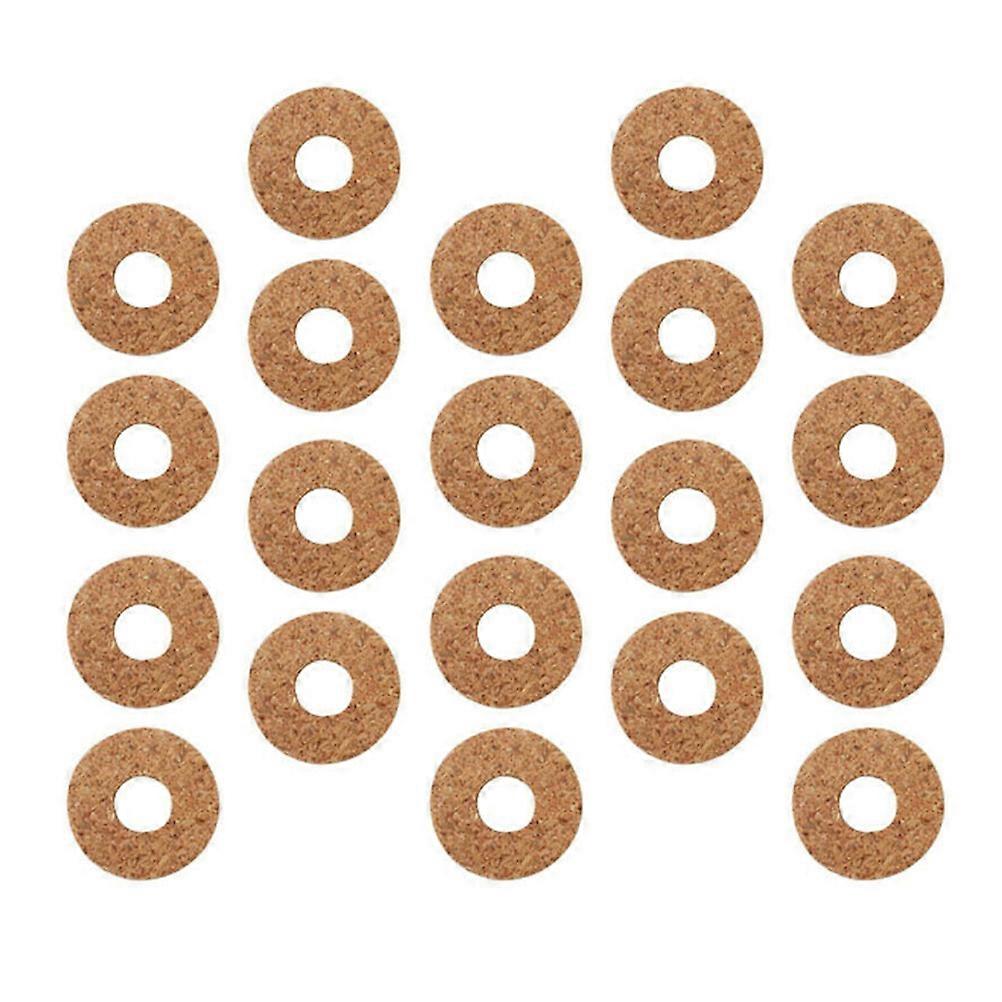 Guitar Pick Grips with Practical Cork Material for Easy Use and Storage Khaki Color 20 Pcs