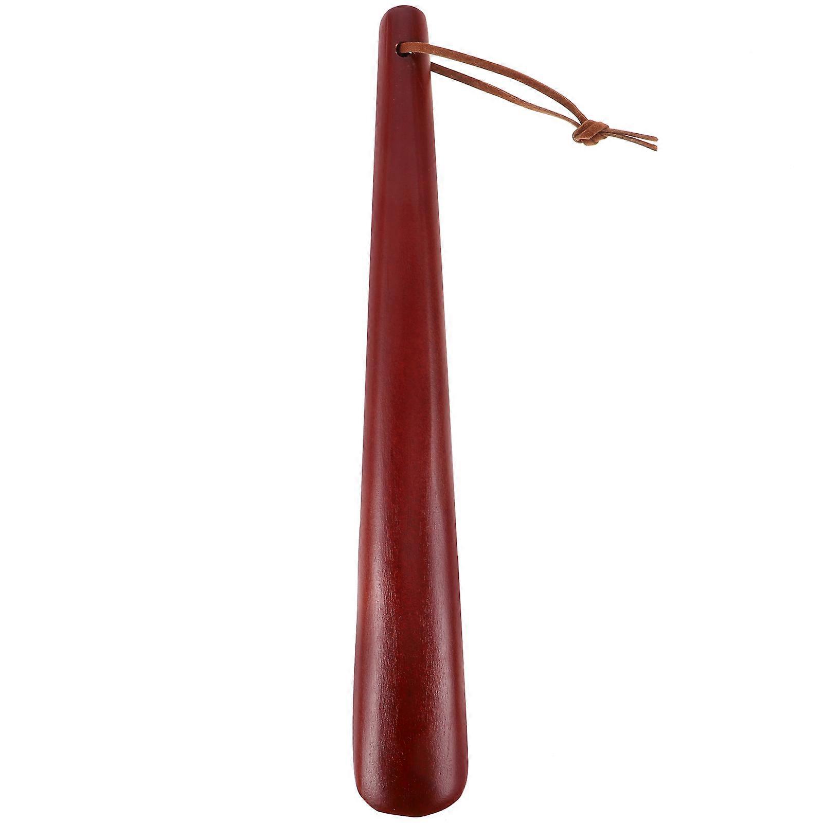 Long Handle Wooden Shoe Horn Easy Shoe Helper for Travel and Daily Use, Reusable Design for Men, Women and Elderly