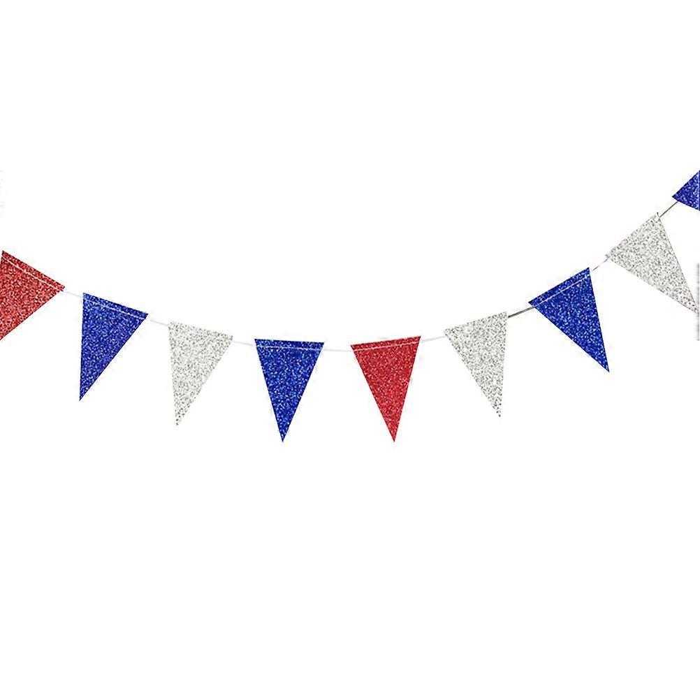 بريق ورقة راية العلم العلم الأمريكي راية راية إكليل الحزب الوطني لوازم يوليو زينة احتفالية