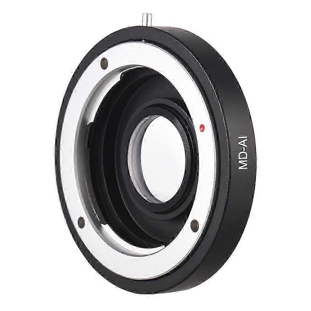 MD-AI Lens Mount Adapter Ring with Corrective Lens for Minolta MD MC Mount Lens to Fit for Nikon AI F Mount Camera for D3200 D5200 D7000 D7200 D800 D7