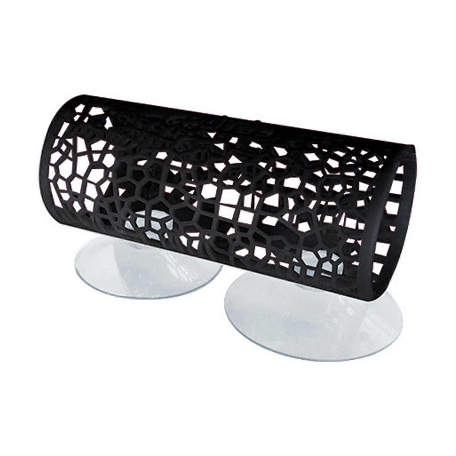 Bettas Aquarium Decoration Tunnel Floating Tube with Soft Edges, Black Bettas Hammock Bed for Small Fish Pets