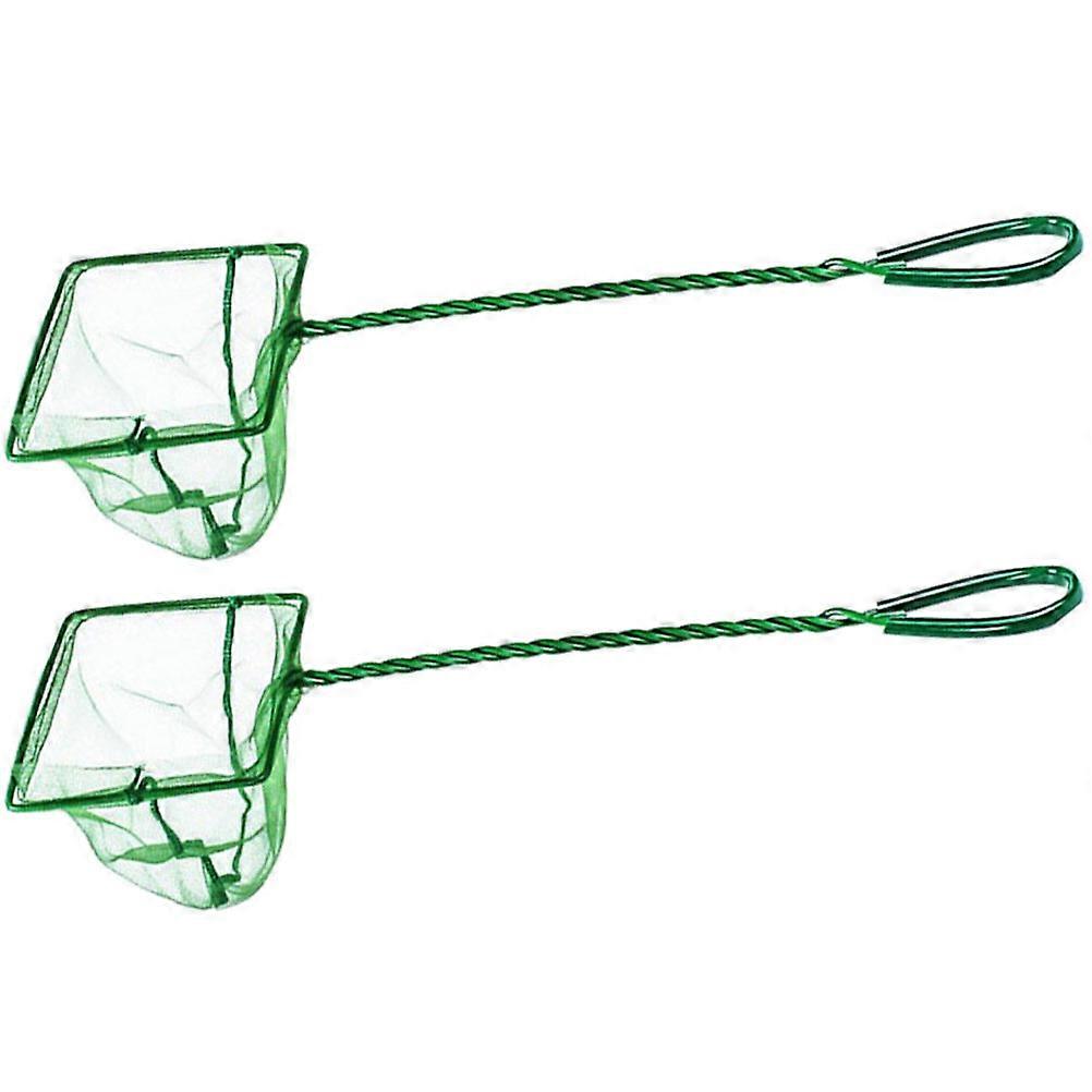 2pcs Portable Handheld Fishing Net for Aquariums – Flexible Design for Safe and Easy Fish Catching