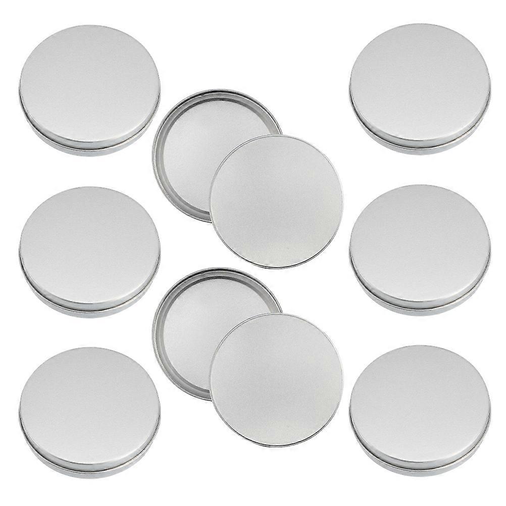 Silver Iron Candy Storage Box for Cookies and Snacks with Tight Lid Fresh Keeping Small Size 8pcs