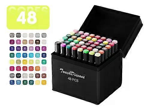 Set of Markers Double-Tip Markers 48-Color Set