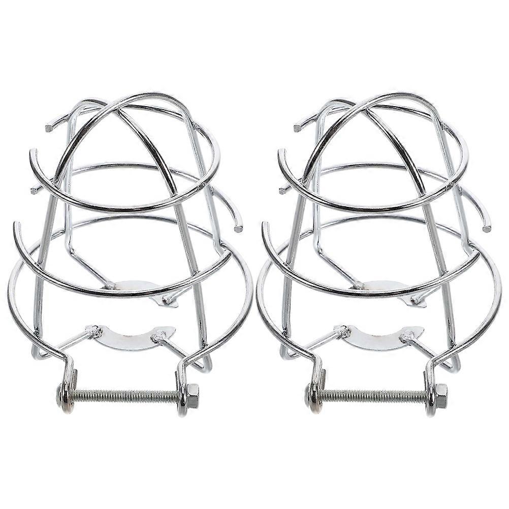 Metal Sprinkler Splash Shield for Home Protection Easy Installation Versatile Design Silver 2pcs