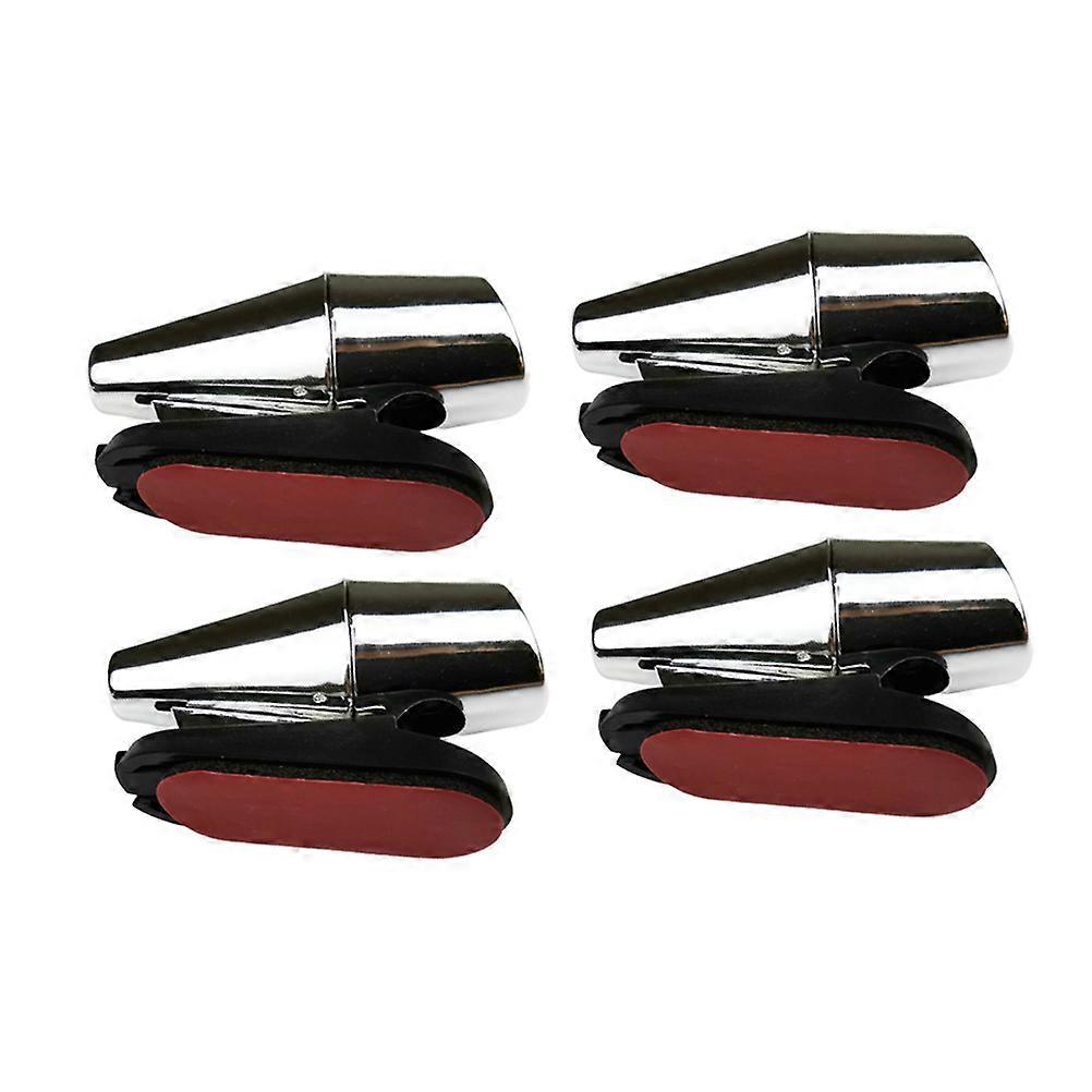 Deer Warning Whistle 4Pcs Silver Simple Adhesive Mounting Car Warning Whistle