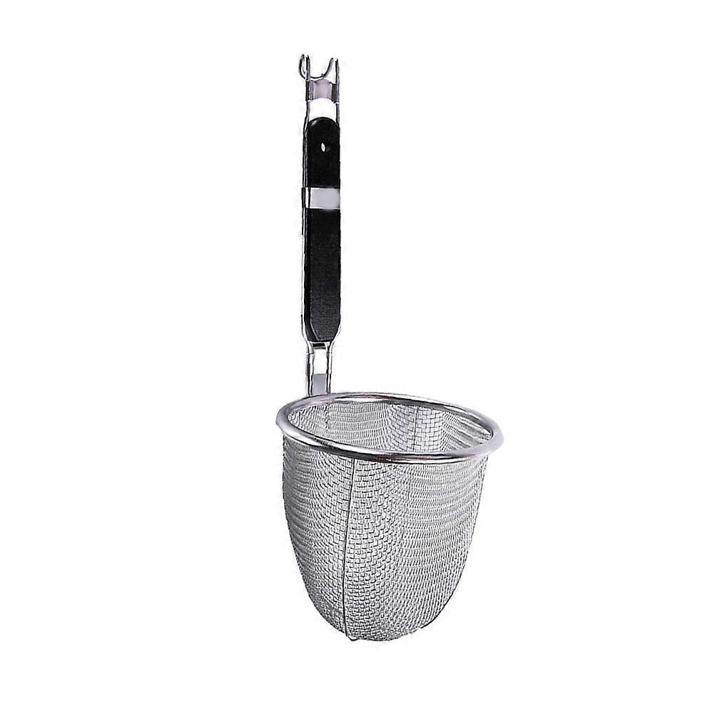 Stainless Steel Coffee Filter Multipurpose Pour-over Grease Skimmer Black