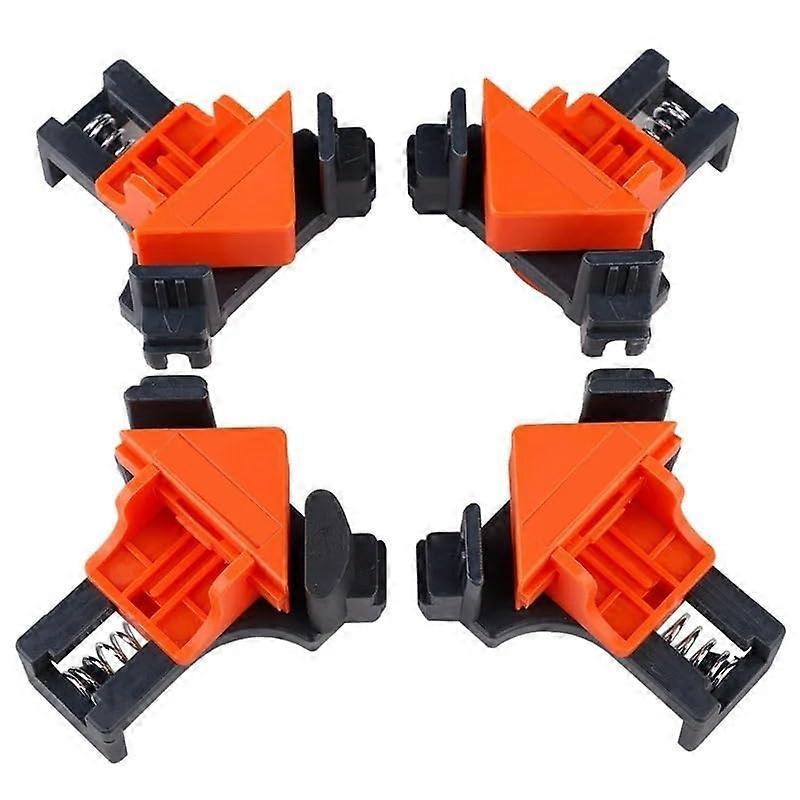 Corner Clamp 4-Piece 90 Degree Right Angle Jig For Woodworking, Picture Frame Assembly, Portable Locator Clip