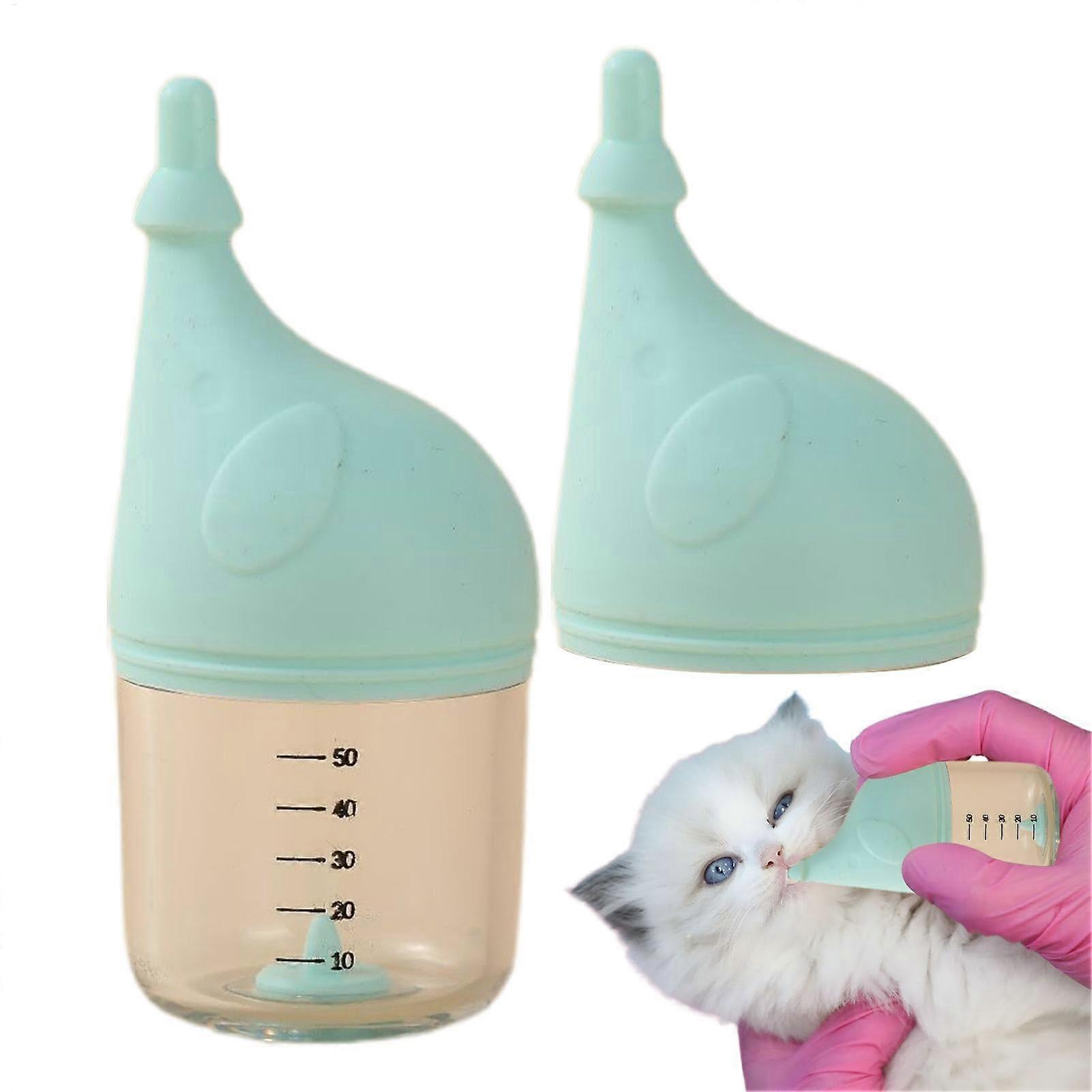 Still bottles for puppies, cute water bottles for kittens, antichoking nipples, puppy milk feeders for small animals 50 ml B