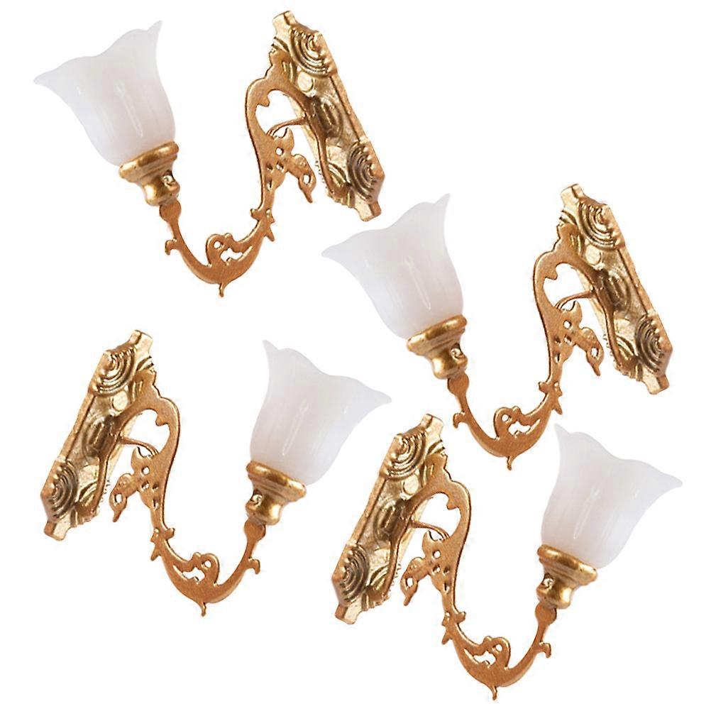 4pcs Sand Table Wall Lights Miniature Desktop Lamps ornaments