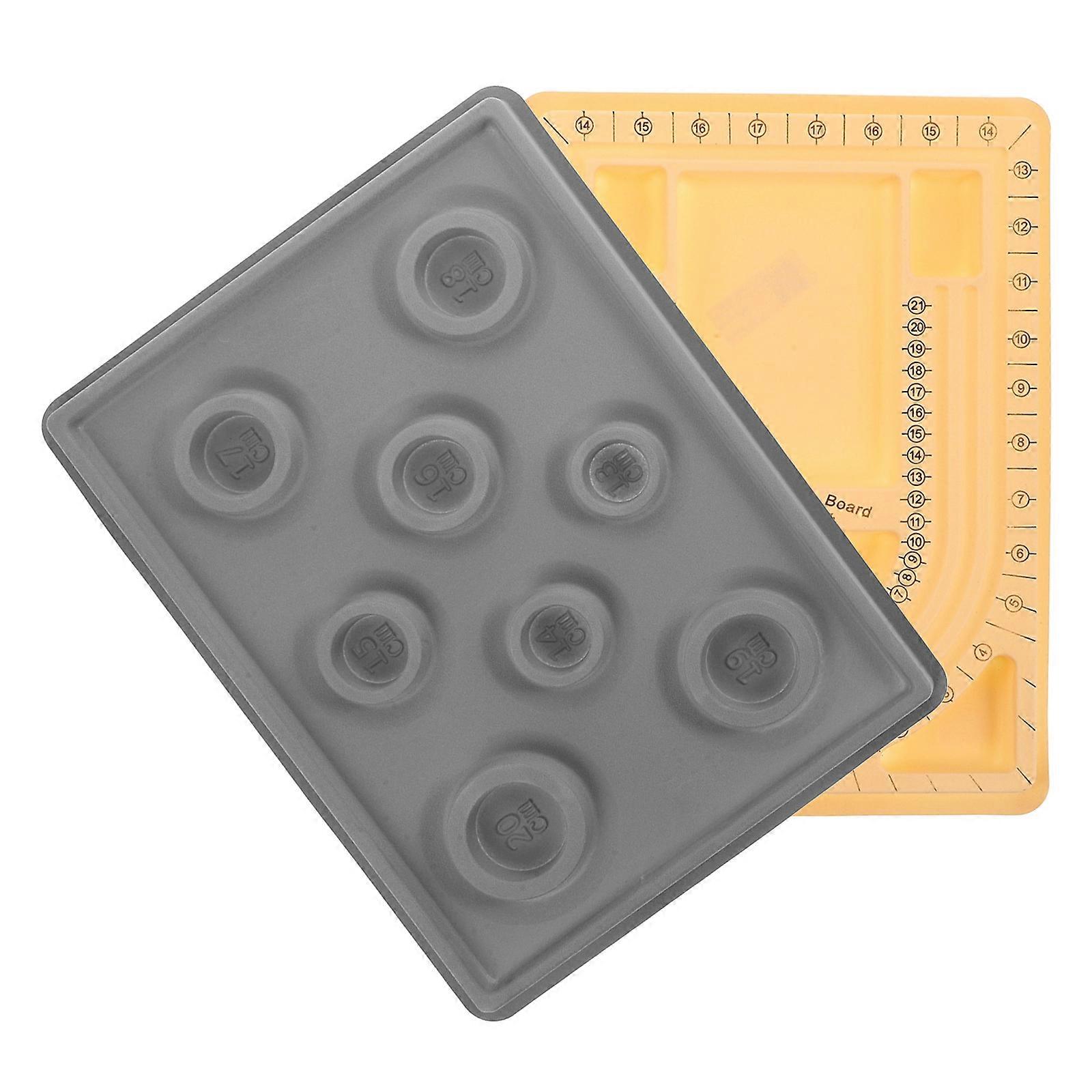 Bead String Board Bead Jewelry Design Tray For Diy Crafting Precise Measurement Display Storage 2Set