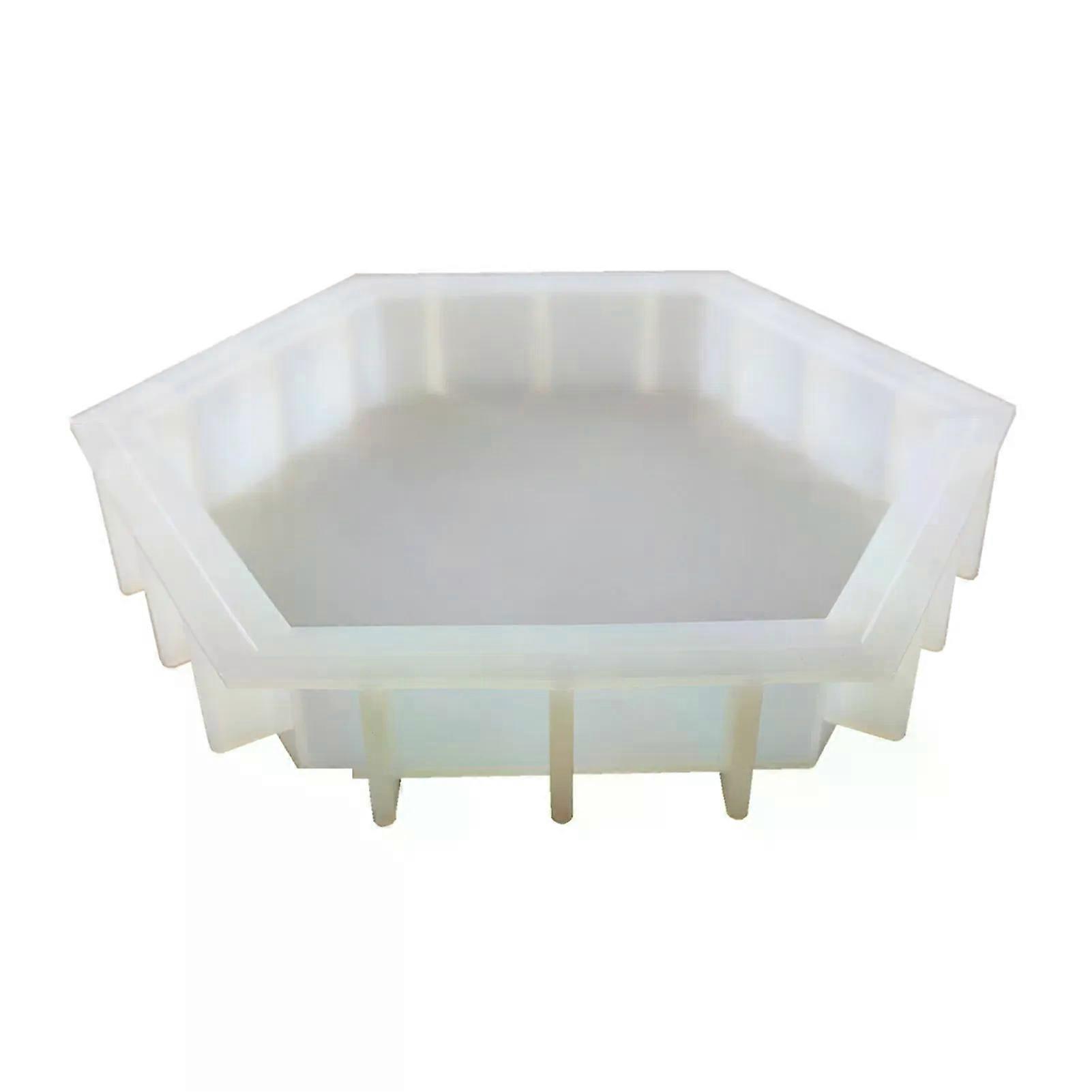 Hexagonal Silicone Molds for Epoxy Resin Large Epoxy Resin Molds for Flower Preservation Deep Epoxy Molds Resin Art for DIY
