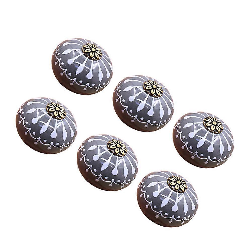 Multi Colored 6Pcs Drawer Pull Handles Suitable For DIY Enthusiasts With Round Shape