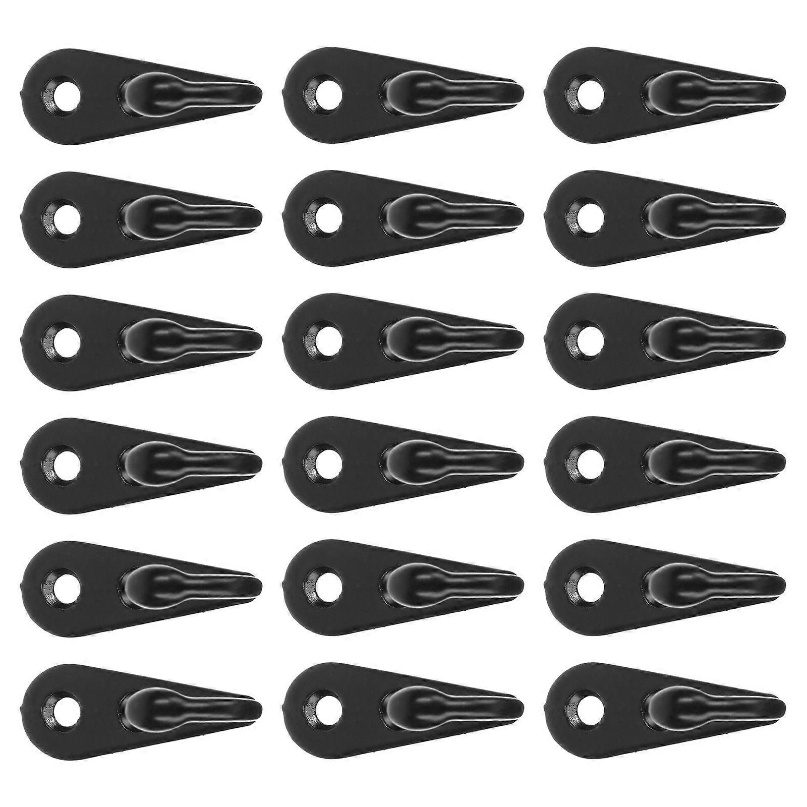 Coat Hooks 24Pcs Simple Single Hole Wall Mountable Strong Black Organizing Items for Home Use