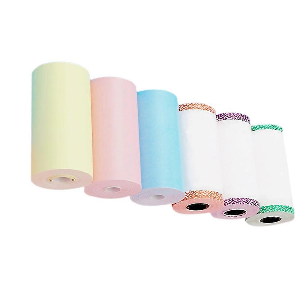 Colored Typing Paper for Use Compatible with Office Machines and Printers 6 Pcs