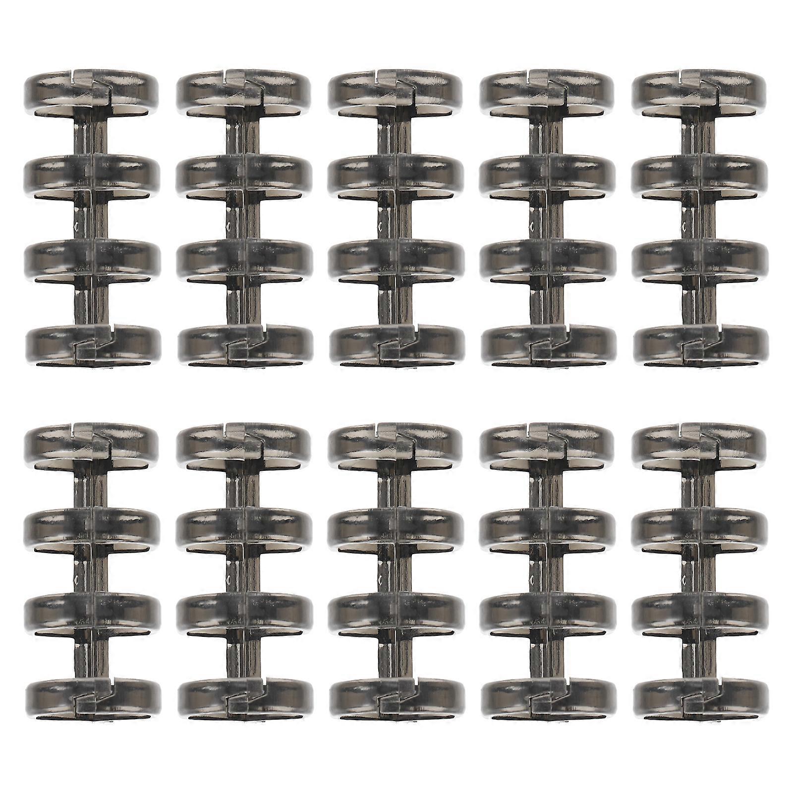 10Pcs Loose Leaf Binders Scrapbook Book Clips Four hole Segmented Binders for Office