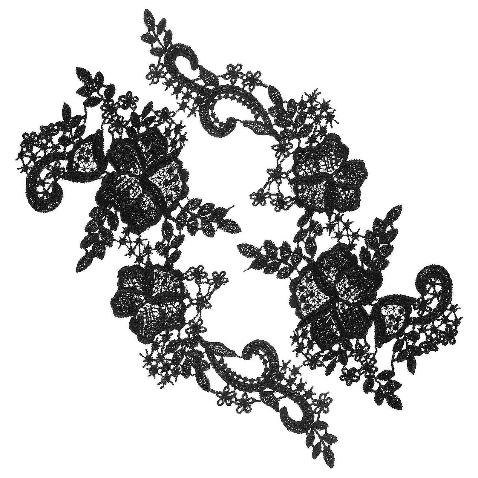 Lace Applique Decorative Clothes Repairing Patch for DIY Use 1Pair