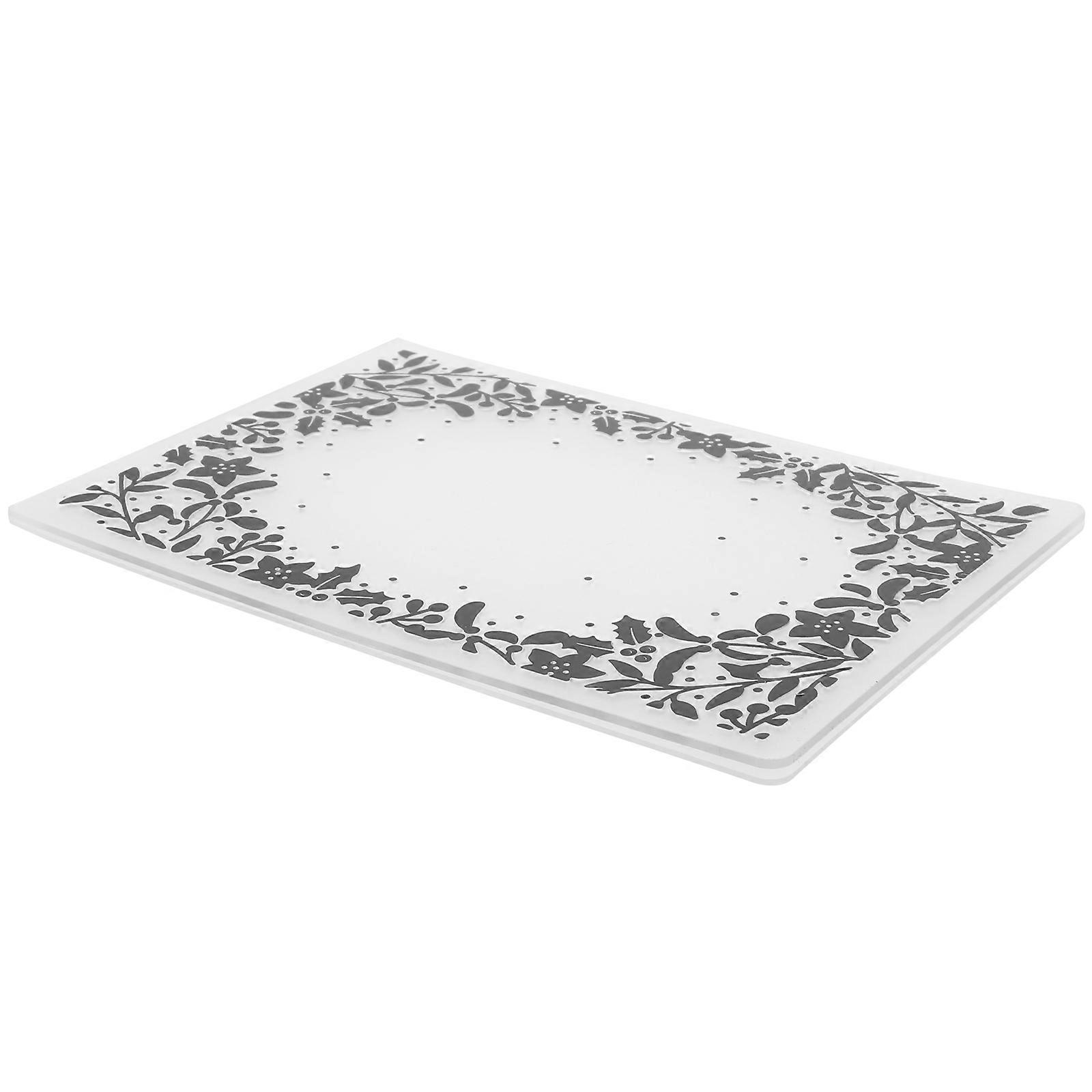 Embossing Template Plastic Folder for Paper Crafting Artists 14.80X10.50X0.20CM Easy to Use 1 Pcs