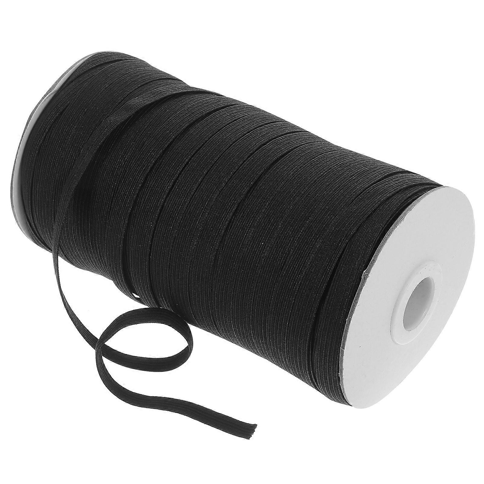 Sewing Elastic Band for Clothes Made of Rubber Black Color Long Enough to Cut as Needed