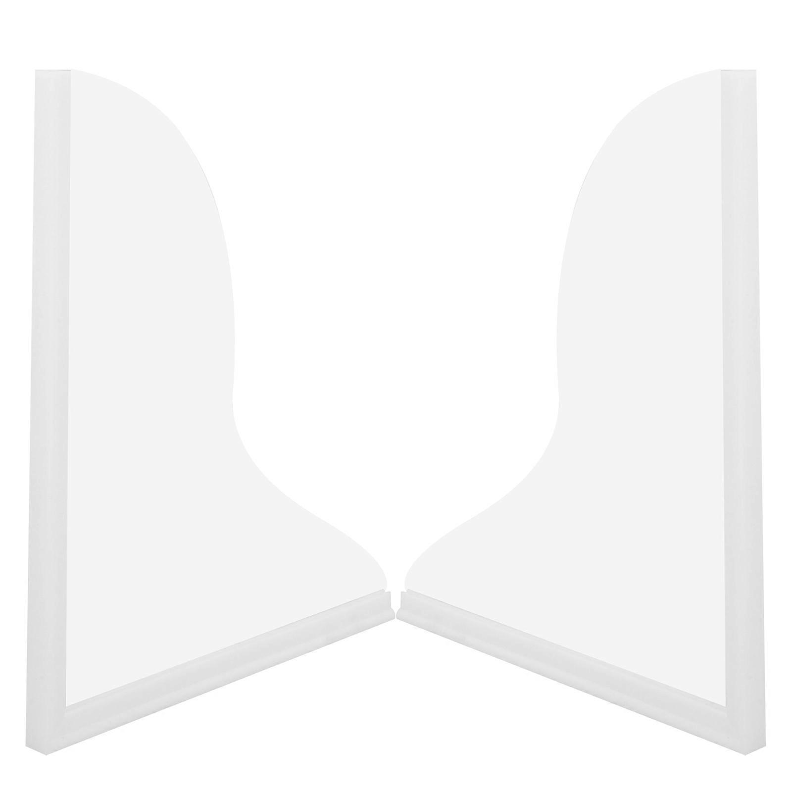 Acrylic Bathtub Splashing Guard for DIY Use Transparent Sturdy and Stable Fits Most Tubs and Sinks 2 Pcs
