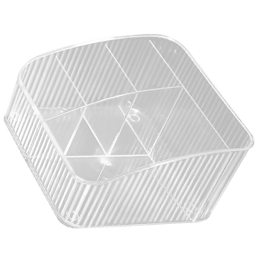 Transparent Cosmetics Storage Box For Home Users Skin Care Holder With Simple Design 1Set