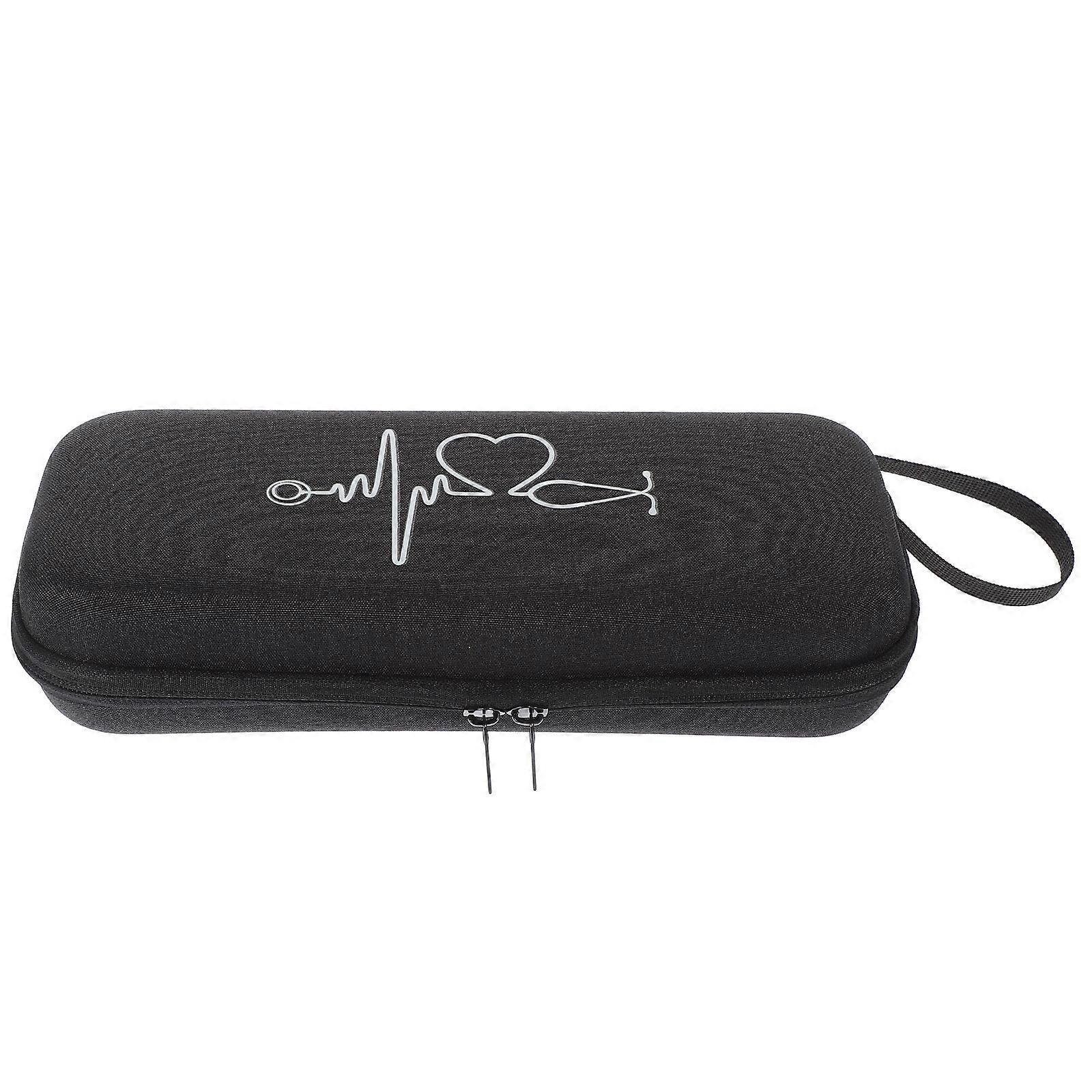 Protective Stethoscope Holder For Students With Compact Size Black Carrying Case 1Pack