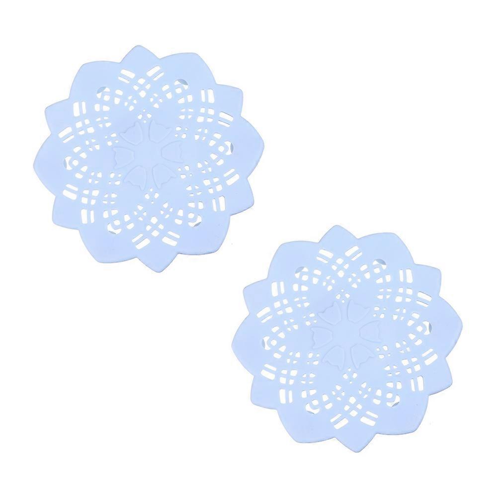 مرشح تصريف الأرضية لحوض المطبخ مع شكل مجوف مثالي للاستخدام اليومي للحمام باللون الأزرق 4 مجموعات