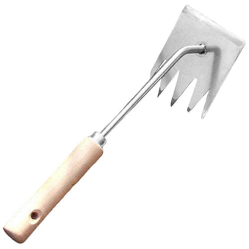 Ergonomic Handle Weeder Tool For Outdoor Garden Weed Removing In Silver With Rust Resistant 1Set