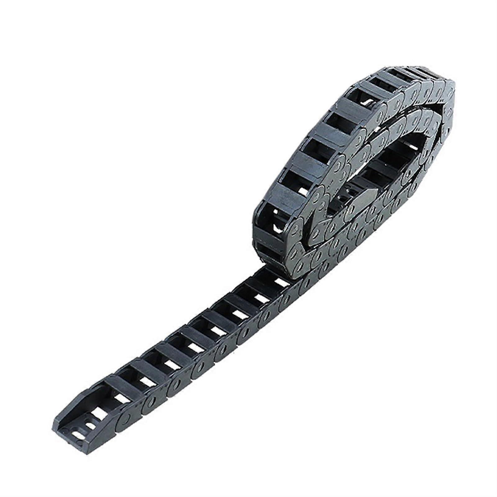 Cable Carrier Chain R18, 1 m, Non-Opening, 10x20 mm, End Connectors, For CNC Milling Machines, Movable Protection