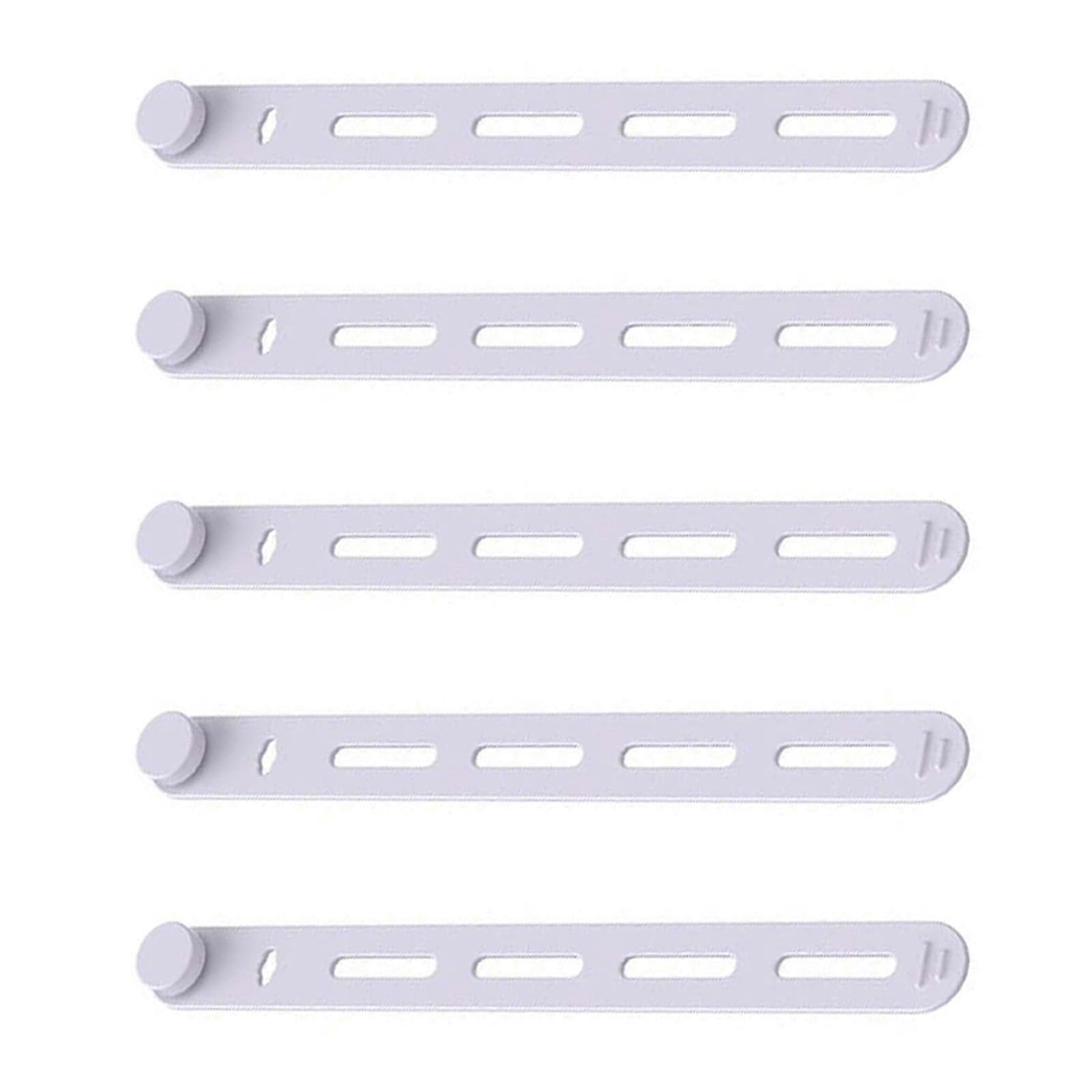 Silicone Cable Ties, Reusable Rubber Cable Organizers, 5-Pack, Durable Electronic Accessories for Electrical Cables