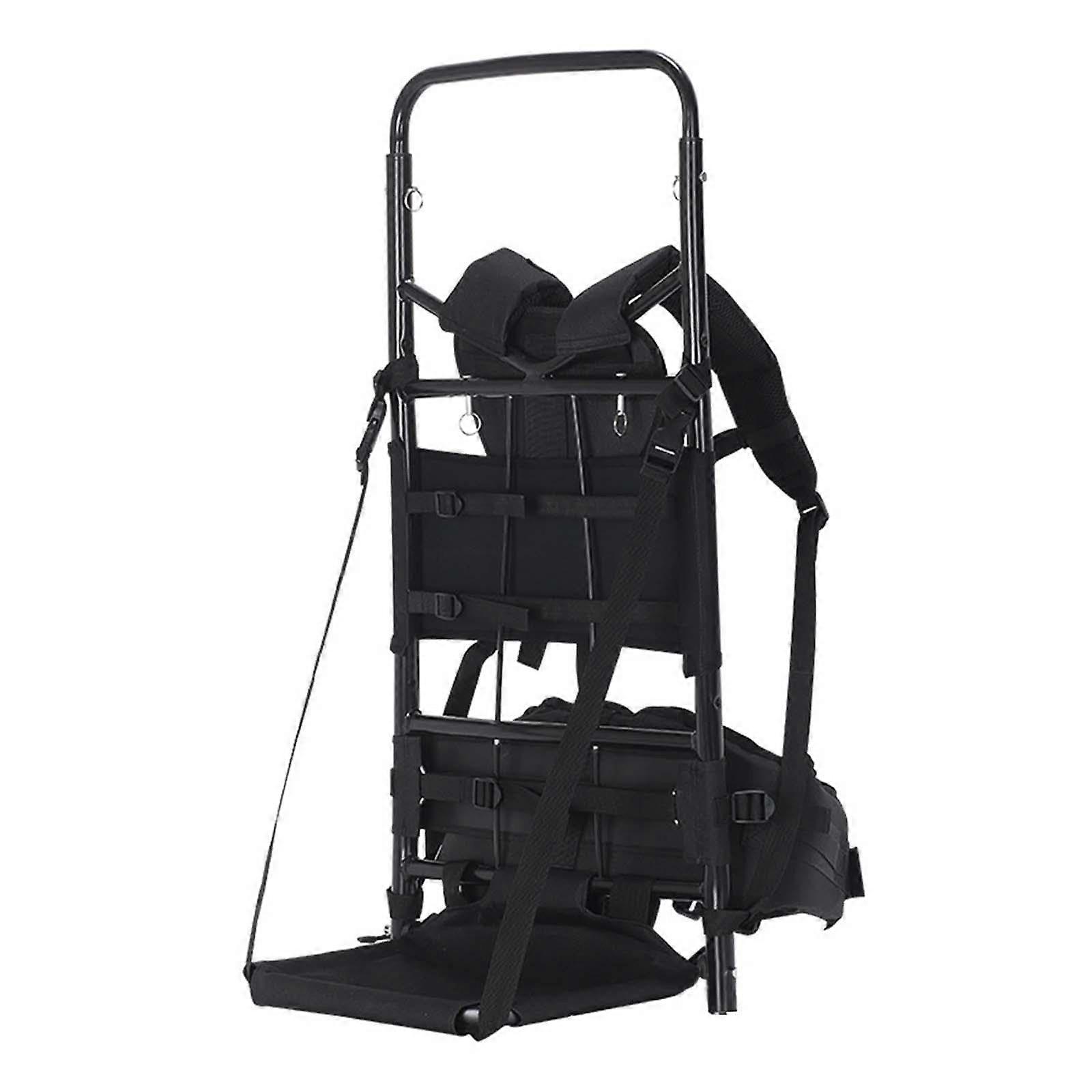 Heavy Carrier Backpack Frame Folding Bag Frame With Adjustable Shoulder Straps For Hiking And Travel