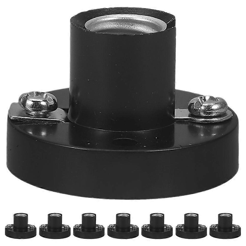 8pcs Mini Light Bulb Socket DIY Light Base Lab Lamp Holder Screw Type Light Socket Bulb Holder for Student Experiment Lighting DIY Projects