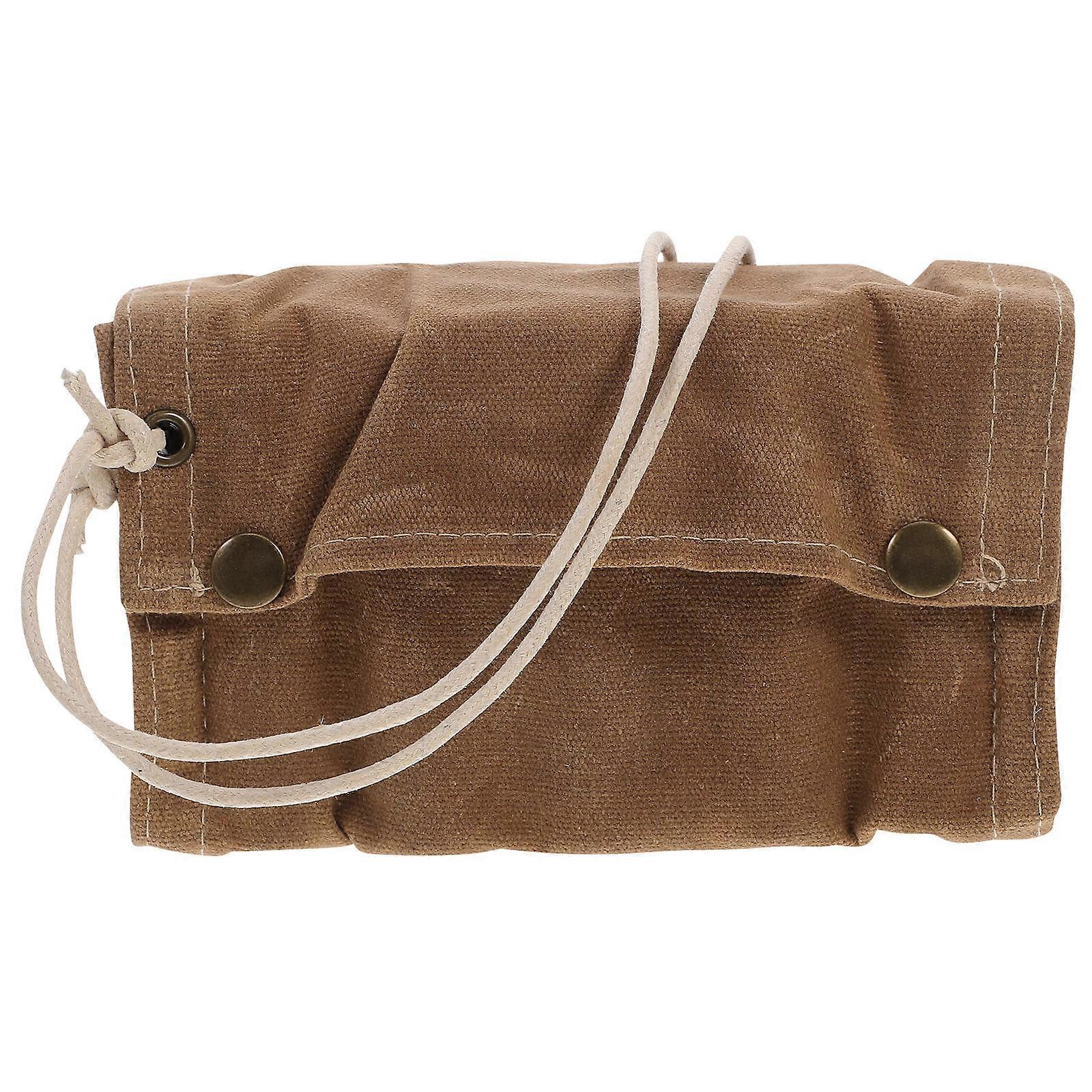 5 Sets Spice Organization Jar Camping Seasoning Kit Storage Bag 15X7.1X6.9In Brown Perfect For Outdoor Enthusiasts