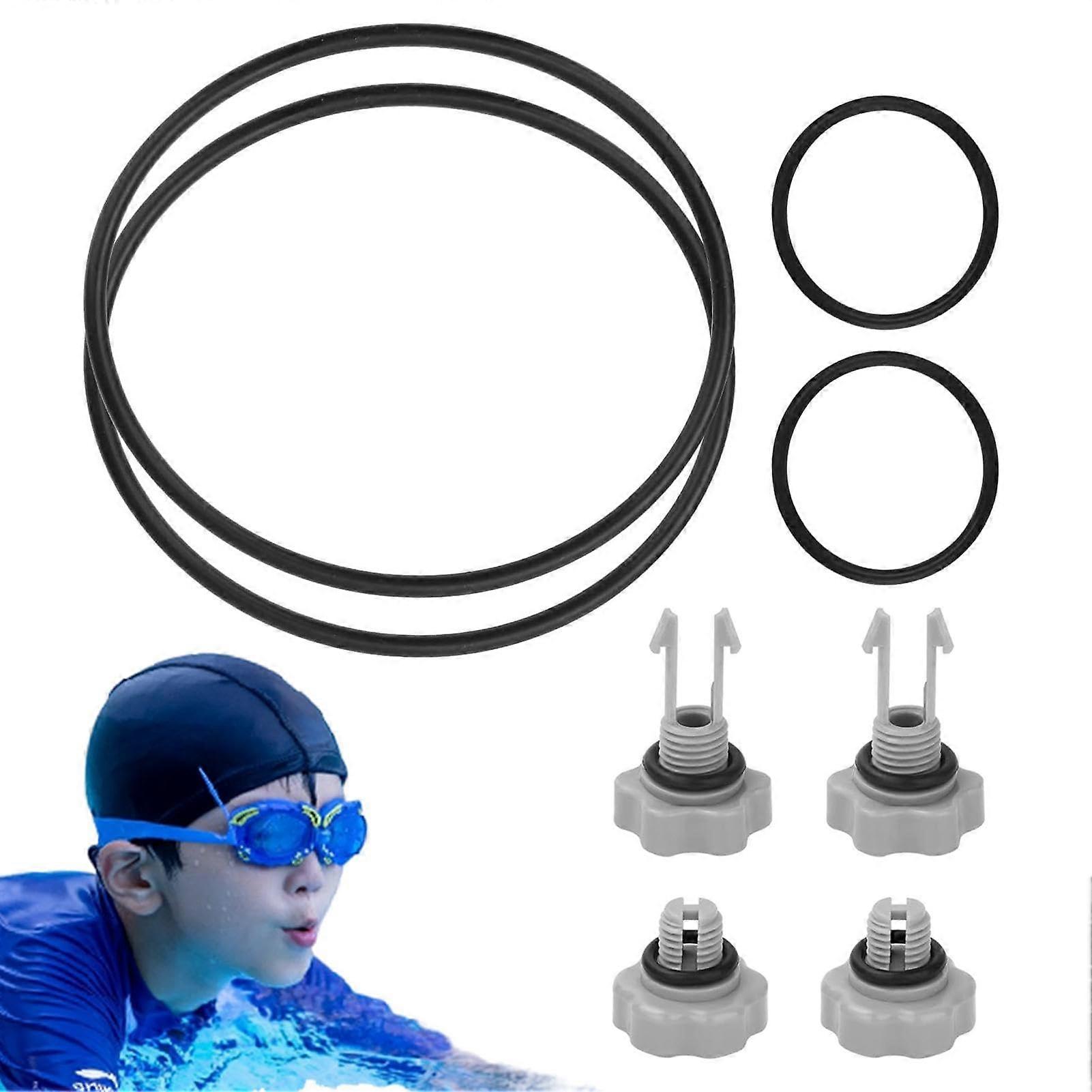Replacement Filter Set for Pool Pump, Replacement Seal Set for Filter Pump, Seal Set for Sand Filter Pumps, ORing Set with Air Release Valves