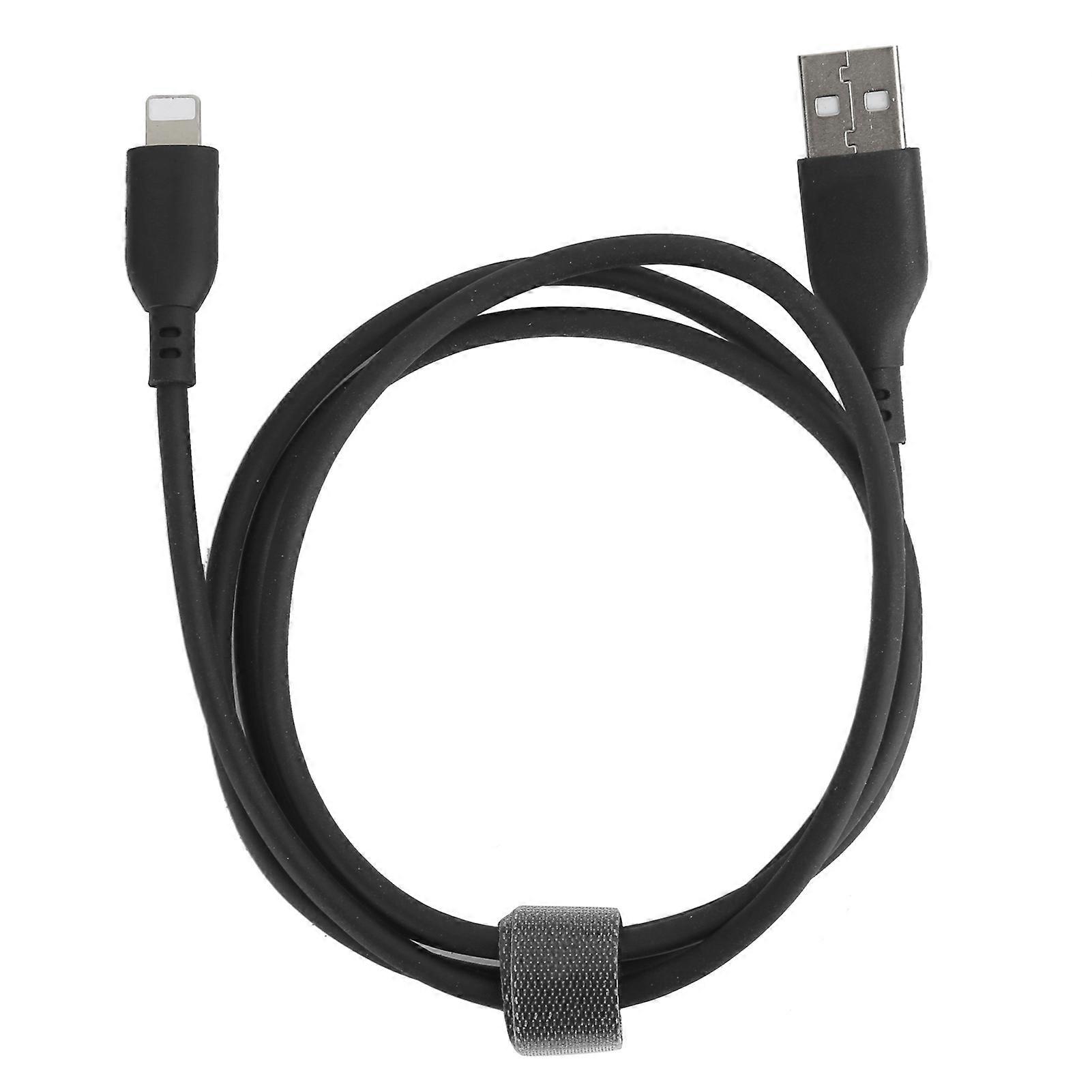 KUULAA 1M Black 2.1A Fast Charging & Data Cable - Durable, Flexible, Portable Cord