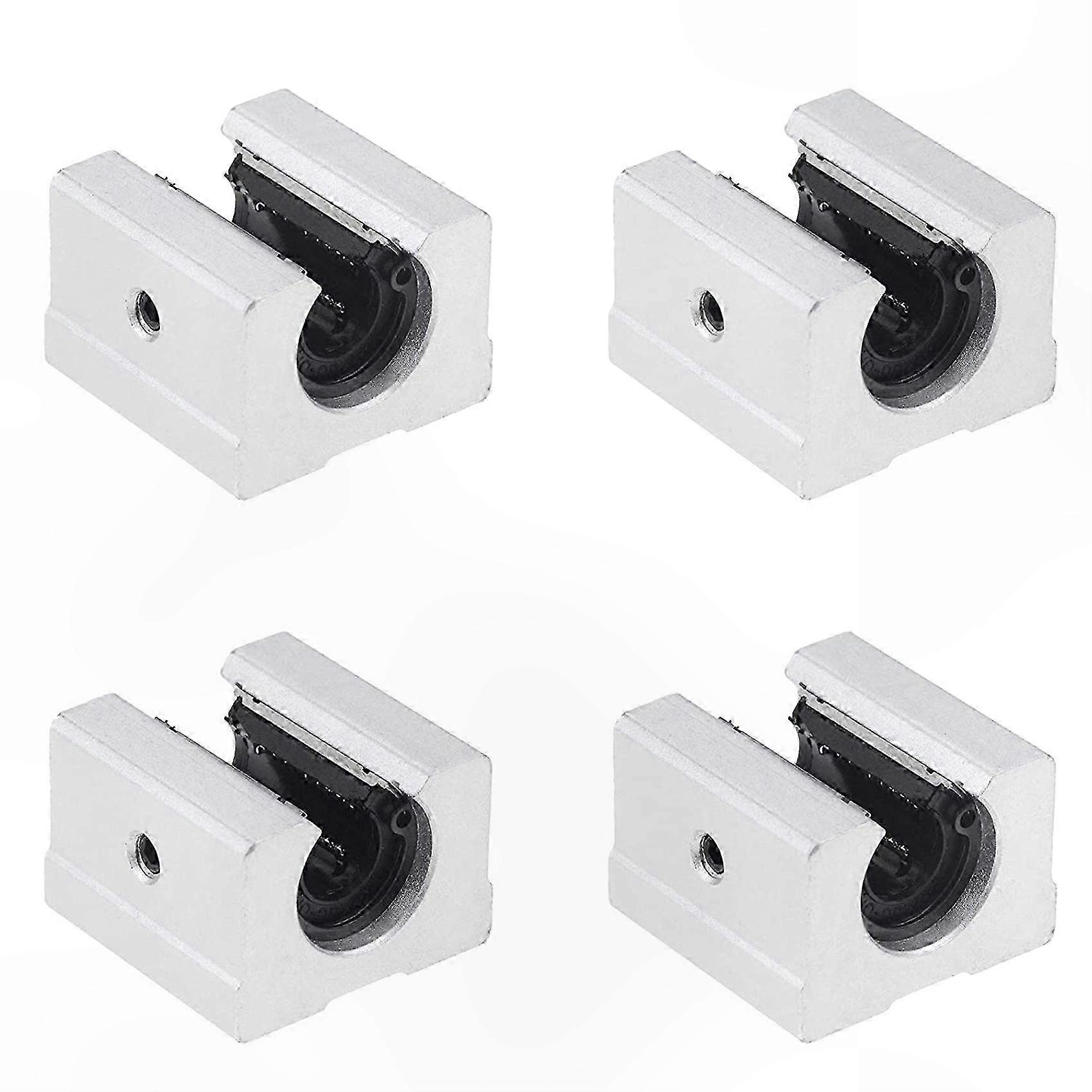 4-Pack Linear Ball Bearing Slide Blocks for SBR16 Rail System