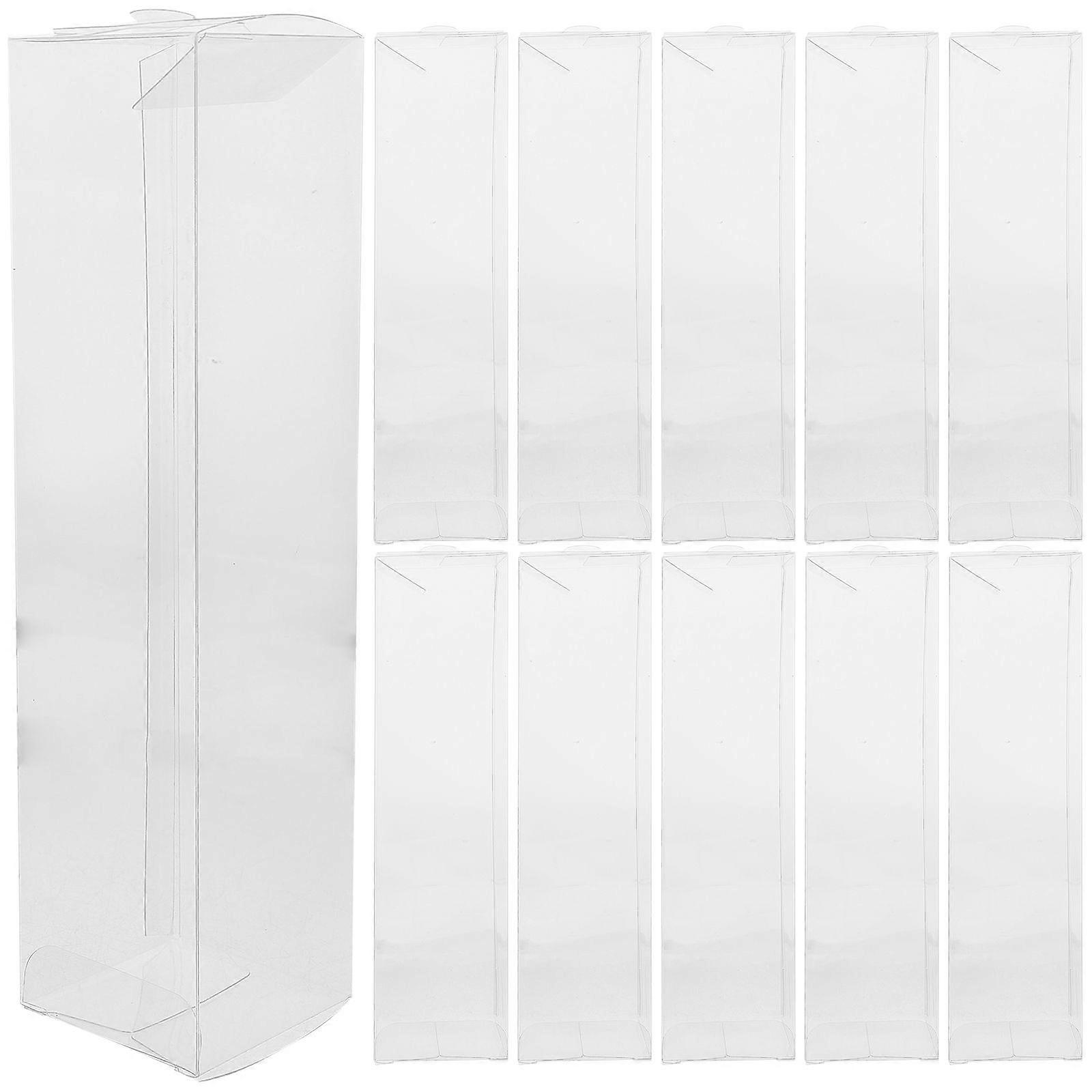 20Pcs Multi-function Wrapping Boxes Transparent Biscuits Storage Cases for Party