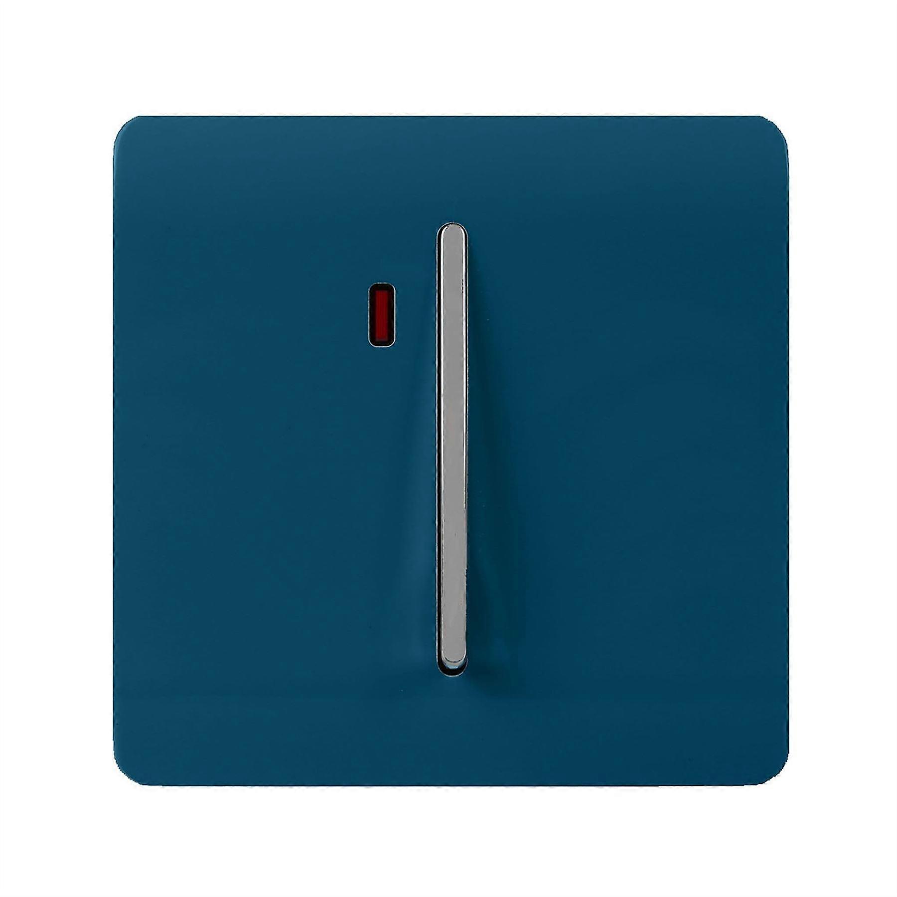 Trendi Artistic Modern Glossy 45 A Tactile Light Switch & Neon Insert Midnight Blue