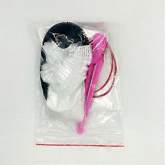 6pcs Haarfarbe Mischen Färbeset Haarfärben Ohrabdeckungen Handschuhe Salon Cape für zu Hause und Salon