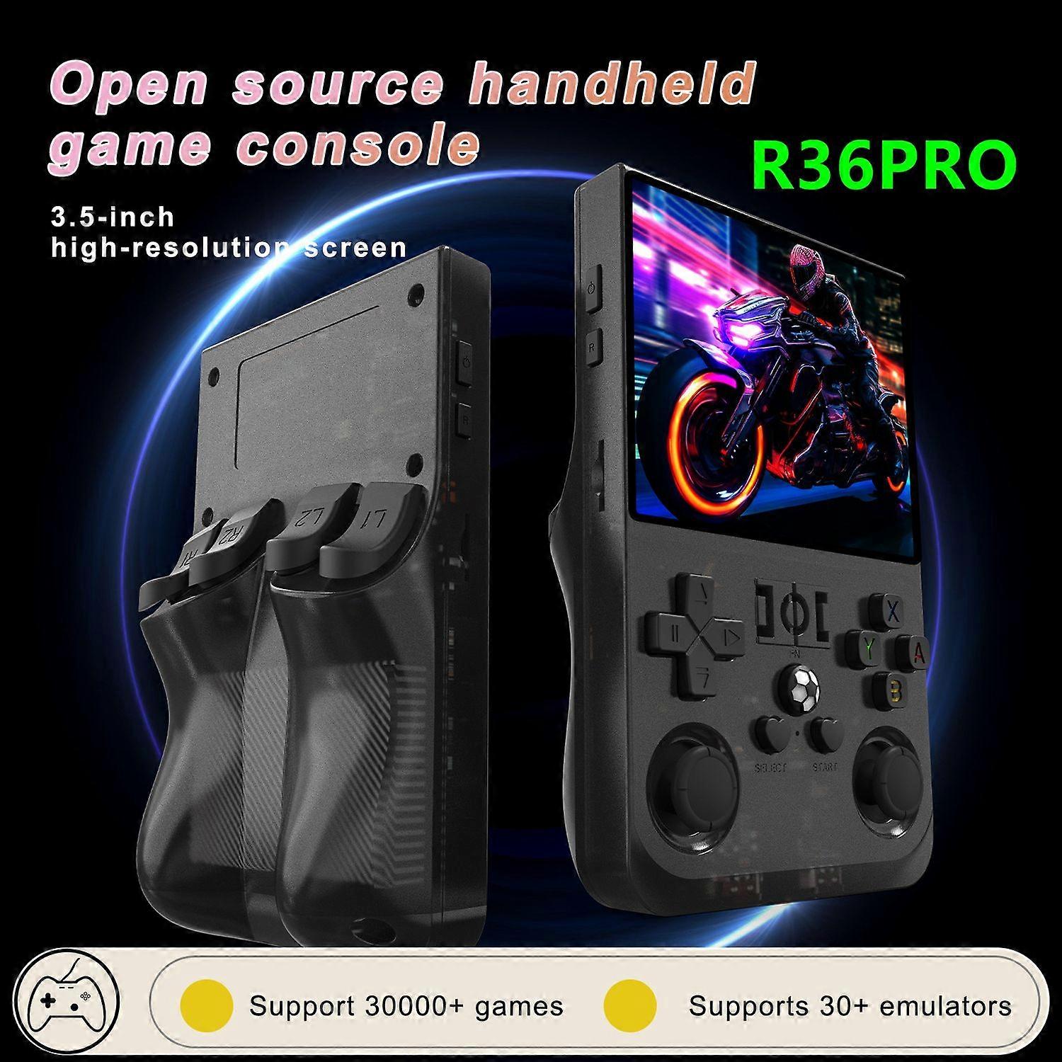 Open Source R36 PRO Retro Handheld Video Game Console Linux System 3,5 tums IPS-skärm Bärbar fickvid