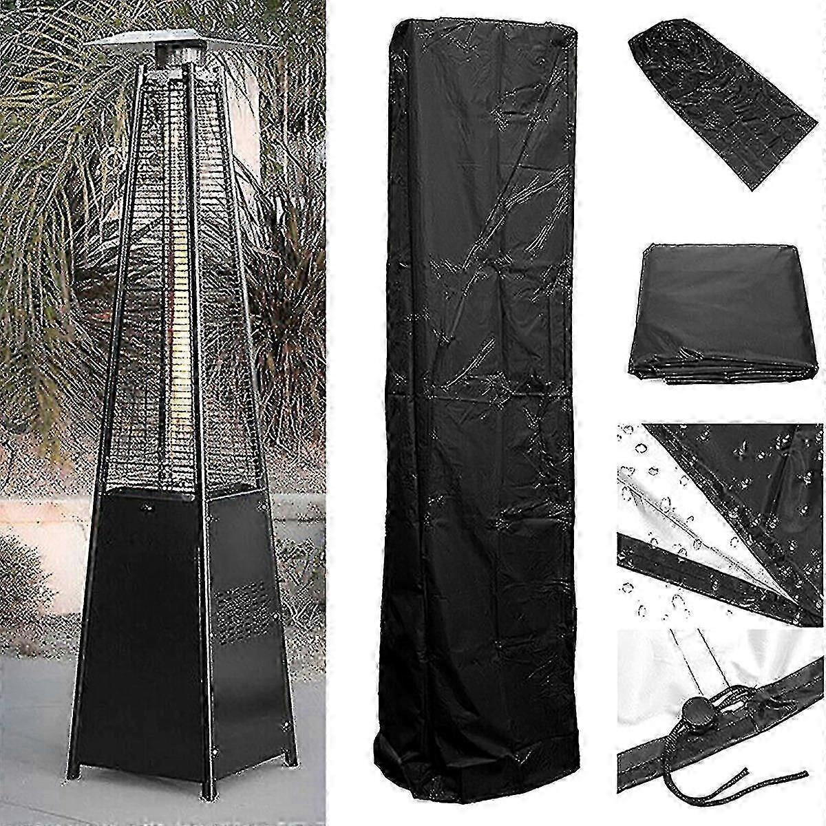 Gas Pyramid Patio Heater Vattentt Lock Utomhus Trdgrd Grd