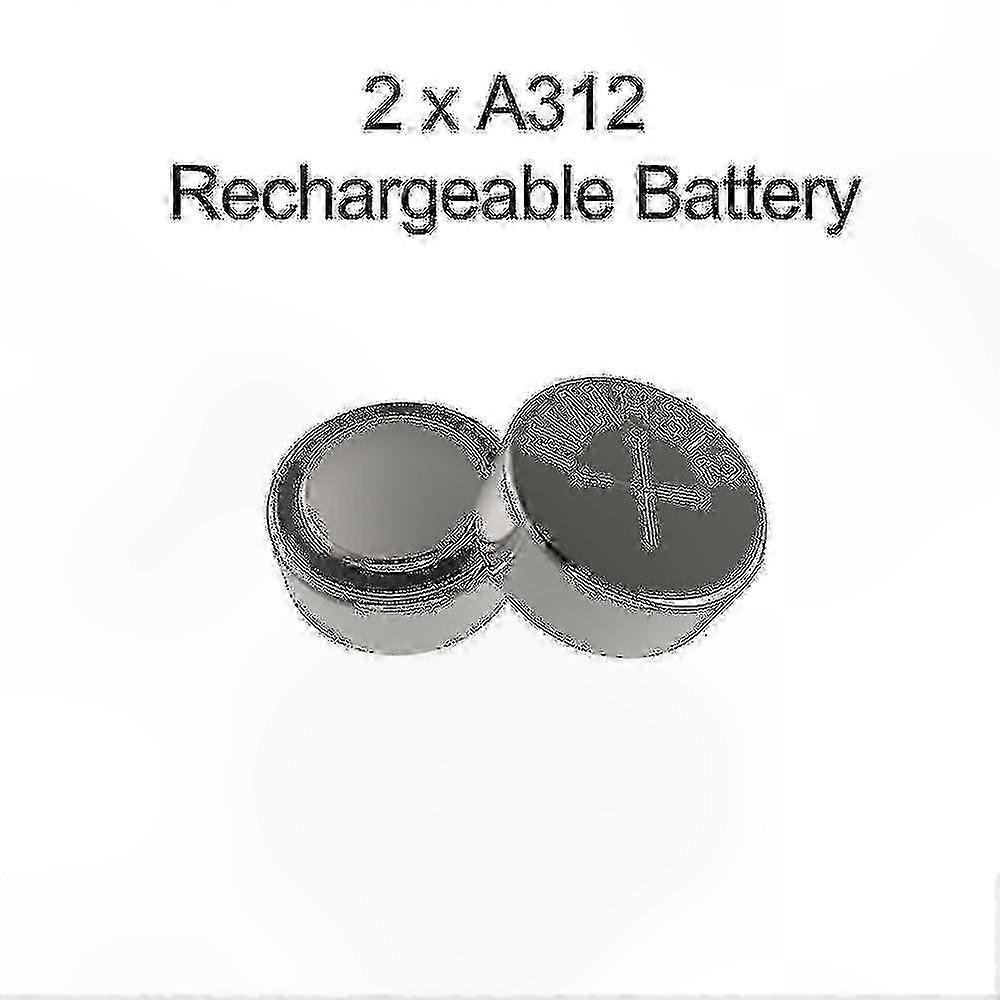 Wiederaufladbare Hörgerätebatterien 312 Ladeset, 2er-Pack A312 Batterie für Hörgeräte